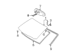 2013 Toyota Prius V Car Mirror Diagram - 87810-AA011