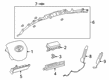 2019 Toyota Avalon Air Bag Control Module Diagram - 89170-07470