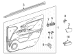 2018 Toyota Mirai Door Seal Diagram - 68171-62010