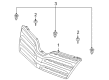 2010 Toyota Venza Grille Diagram - 53101-0T010