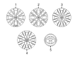 2014 Toyota Corolla Wheel Cover Diagram - 42602-02350