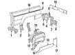 1988 Toyota 4Runner Mud Flaps Diagram - 76625-89104