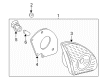 2005 Toyota Corolla Tail Light Diagram - 81670-02030