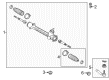 2016 Toyota Prius V Steering Gear Box Diagram - 45510-47100