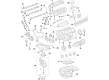 2003 Toyota Camry Crankshaft Thrust Washer Set Diagram - 11011-0A010