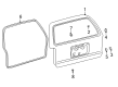 1997 Toyota 4Runner Weather Strip Diagram - 67881-35020