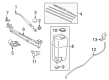 2018 Toyota Tacoma Wiper Blade Diagram - 85222-04040