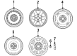 1996 Toyota Paseo Spare Wheel Diagram - 42611-0W010