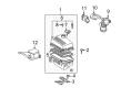 2013 Toyota Venza Air Filter Box Diagram - 17705-0H103