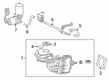 2021 Toyota Avalon Brake Booster Vacuum Hose Diagram - 44571-06050