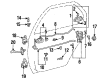 1993 Toyota Corolla Rear Passenger Door Handle Latch Diagram - 69305-02021