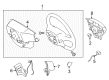 2012 Toyota Corolla Steering Column Cover Diagram - 45186-12010-B0