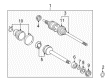 1998 Toyota Avalon CV Boot Diagram - 04438-CA090