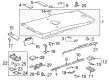 2007 Toyota FJ Cruiser Sun Visor Diagram - 74310-3D030-B0