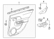 2013 Toyota Prius C Weather Strip Diagram - 68173-52170