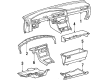 Toyota Supra Dash Panel Vent Portion Covers Diagram - 55531-14110