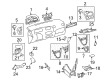 Toyota Matrix Dash Panel Vent Portion Covers Diagram - 55607-02130