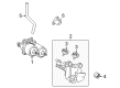 Toyota Prius C Brake Booster Vacuum Hose Diagram - 44571-52020