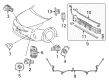 Toyota Prius Prime Parking Assist Distance Sensor Diagram - 89341-48040-A5