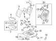 2023 Toyota Tundra Seat Cushion Diagram - 71503-0C100