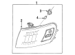 1996 Toyota Corolla Side Marker Light Diagram - 81621-02030