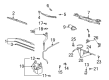 2003 Toyota Camry Windshield Wiper Diagram - 85214-24051