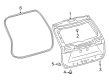 Toyota Corolla Cross Weather Strip Diagram - 67881-0A040