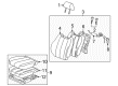 1999 Toyota Solara Seat Cushion Diagram - 71410-06070-A0