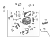 2023 Toyota Mirai Evaporator Diagram - 88501-30A30