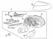 2022 Toyota RAV4 Prime Mirror Cover Diagram - 87945-42200-C1