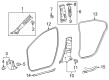 Toyota Corolla Cross Weather Strip Diagram - 62331-0A040