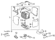 2018 Toyota Highlander Center Console Base Diagram - 58810-0E270-A0