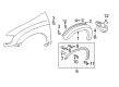 Toyota Mud Flaps Diagram - 76621-0C010