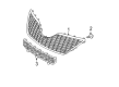 2010 Toyota Camry Grille Diagram - 53101-06200-J0