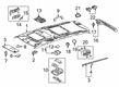 2016 Toyota Sienna Dome Light Diagram - 81360-08020-B0