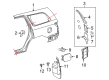 Toyota Sequoia Mud Flaps Diagram - 76625-0C070