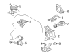 2014 Scion xD Engine Mount Diagram - 12325-37030