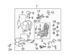 2010 Toyota Highlander Seat Cover Diagram - 71073-0E120-C1