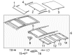 2009 Toyota Venza Sunroof Diagram - 63201-0T010