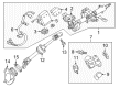 2017 Toyota Camry Steering Column Cover Diagram - 45025-06150