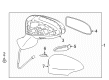 2016 Toyota Avalon Mirror Cover Diagram - 87915-0T020-A0