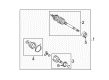 Scion Differential Seal Diagram - 90311-34022