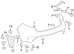 2020 Toyota Corolla Bumper Diagram - 52159-0X927