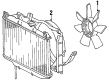 Toyota Celica Fan Shroud Diagram - 16711-43021