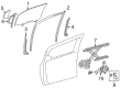 2016 Toyota Yaris Weather Strip Diagram - 68215-0D050