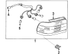 1997 Toyota Corolla Tail Light Diagram - 81551-02060