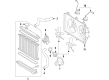 2001 Toyota Corolla Cooling Fan Assembly Diagram - 16361-0D010