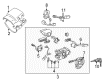 1997 Toyota Tacoma Steering Column Cover Diagram - 45287-35280-E0