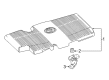 Toyota Prius Engine Cover Diagram - 12601-37010