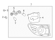 2011 Toyota Corolla Light Socket Diagram - 81555-02580